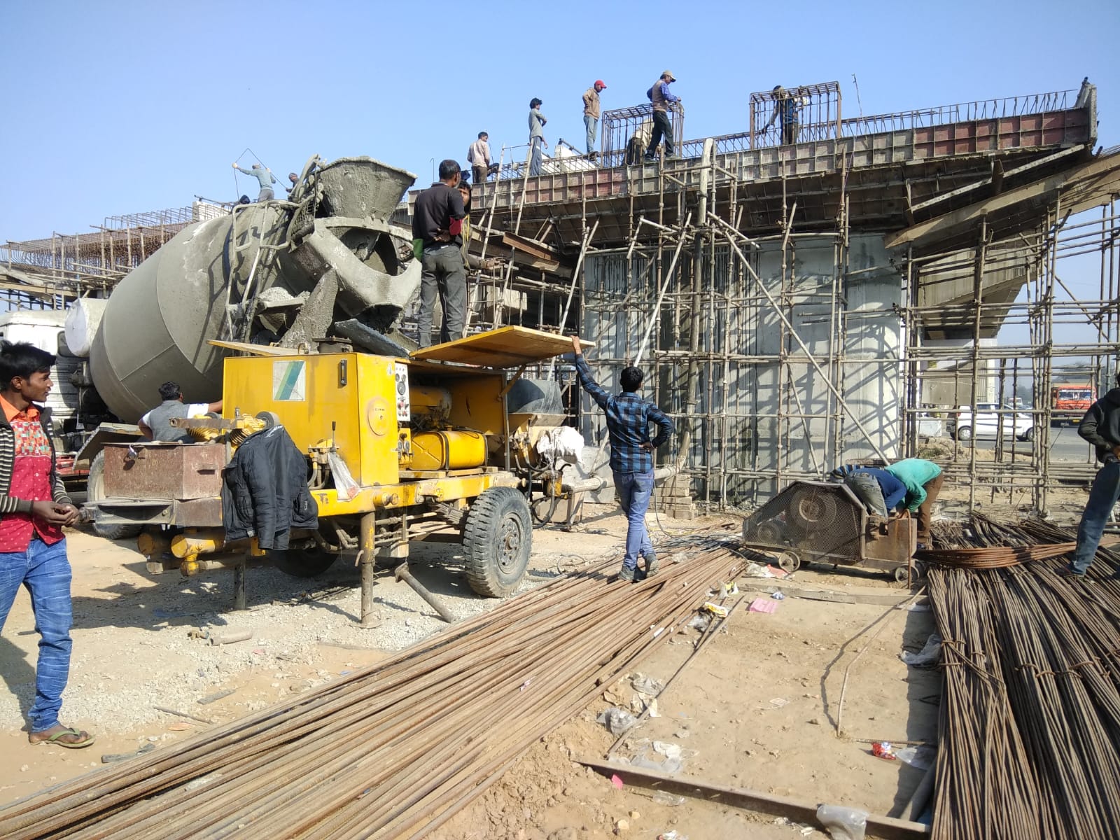 Bridge and flyover construction